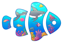 My First fish Tank Sticker Logo