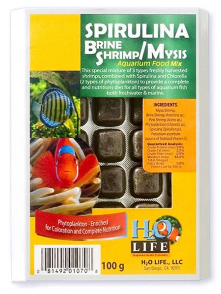 V2O-Aquarium-Foods-Spirulina-Brine-Mysis-Special-Mix-Frozen-Aquarium-Food-3.5-oz.-(100-G)-Blister-Cubes-99